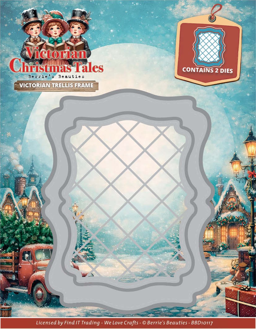 Dies - Berries Beauties - Victorian Christmas Tales - Victorian Trellis Frame
