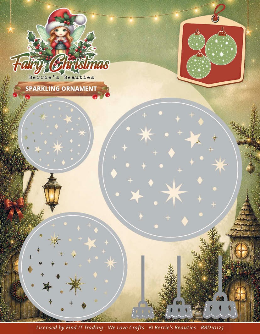 Dies - Berries Beauties - Fairy Christmas - Sparkling Ornaments