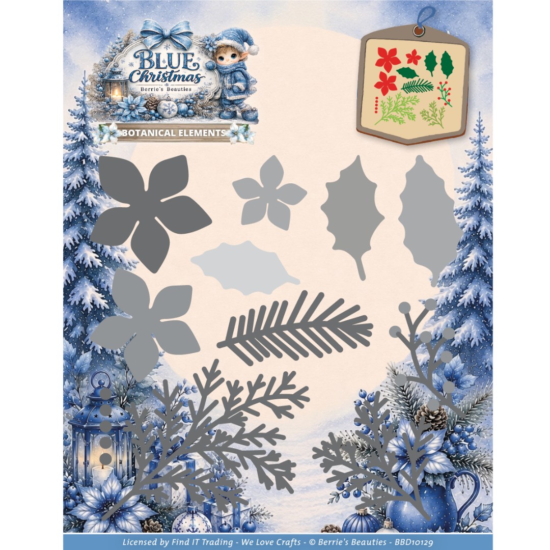 Dies - Berries Beauties - Blue Christmas - Botanical Elements