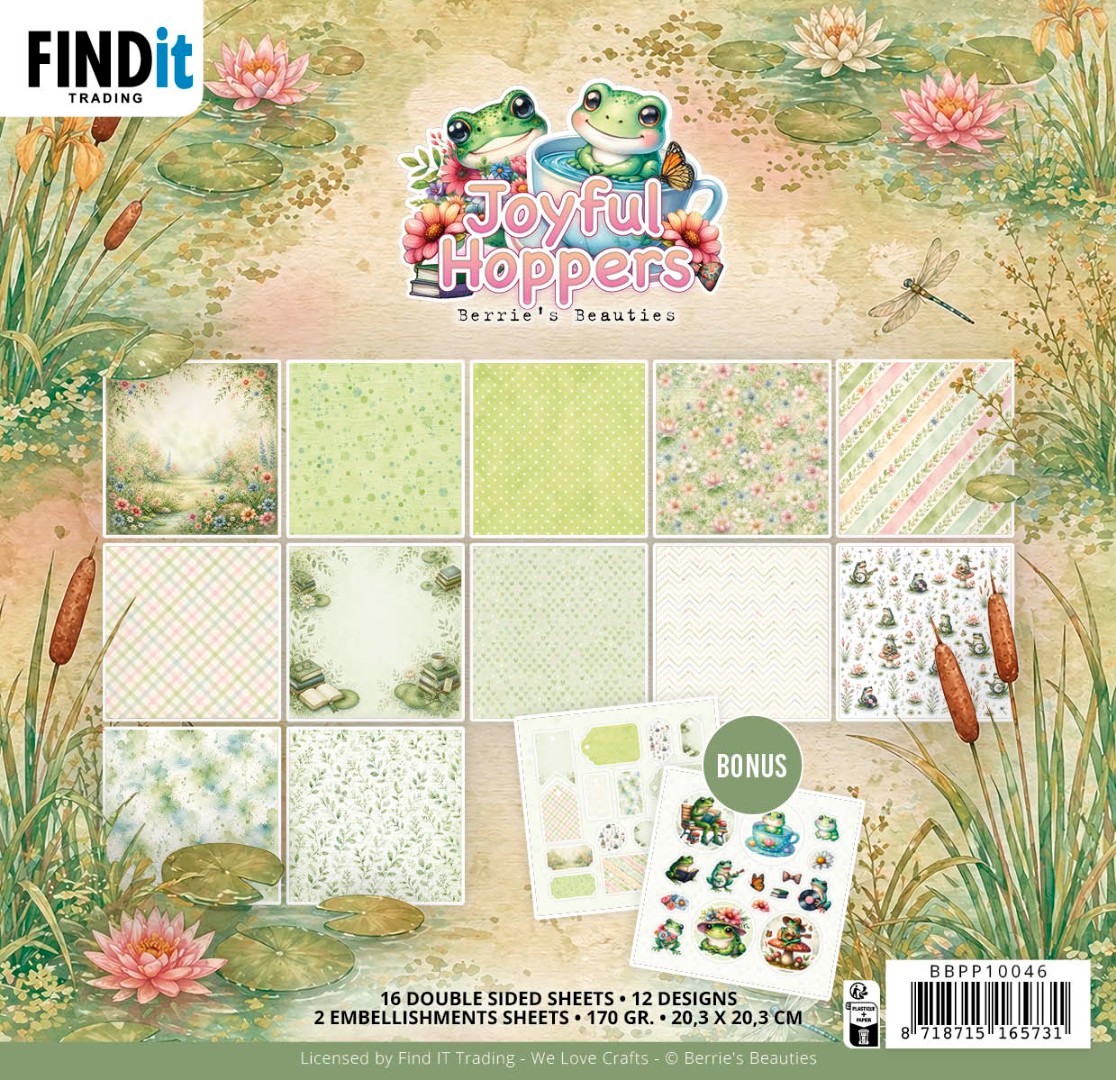 Paperpack - Berries Beauties - Joyful Hoppers 20 x 20 cm Paperpack - Berries Beauties - Joyful Hoppers 20 x 20 cm