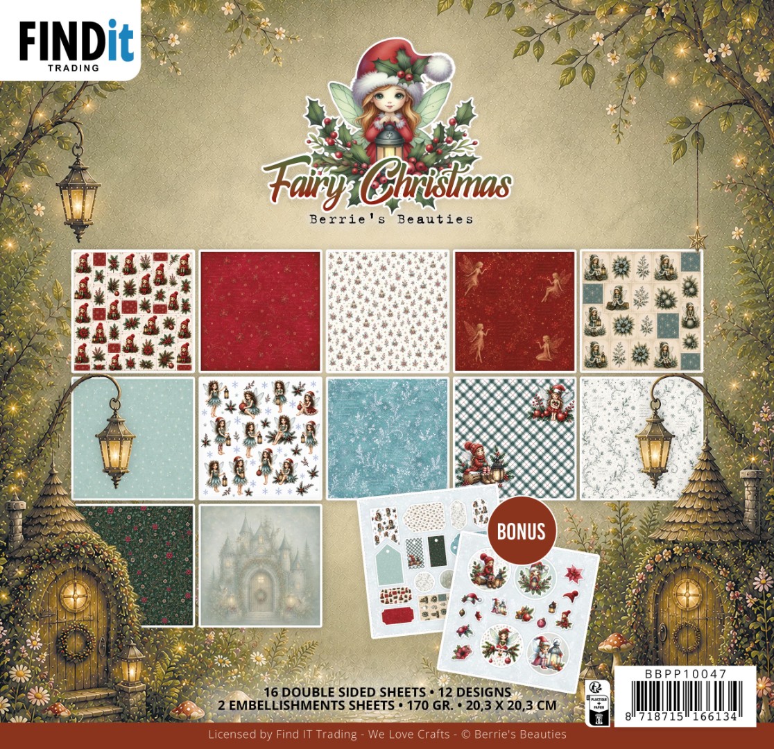 Paperpack - Berries Beauties - Fairy Christmas 20 x 20 cm