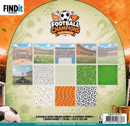 Paperpack - Find It Collection - Football Champions 15,2 x 15,2 cm Paperpack - Find It Collection - Football Champions 15,2 x 15,2 cm