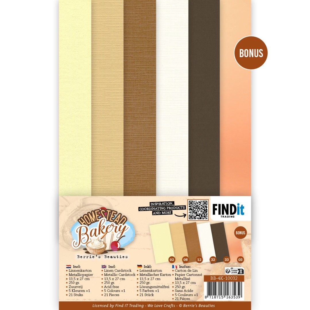 Linen Cardstock Pack - Berries Beauties - Homestead Bakery - 4K Linen Cardstock Pack - Berries Beauties - Homestead Bakery - 4K