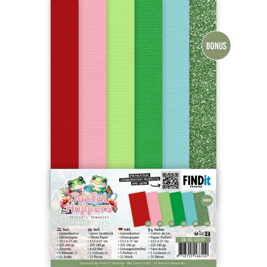 Linen Cardstock Pack - Berries Beauties - Joyful Hoppers - 4K Linen Cardstock Pack - Berries Beauties - Joyful Hoppers - 4K