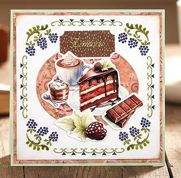 Linen Cardstock Pack - Berries Beauties - Sweet Moments - A4