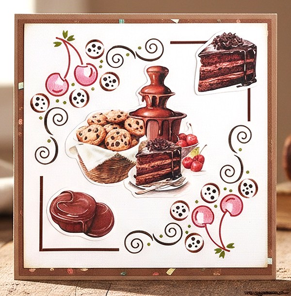 Linen Cardstock Pack - Berries Beauties - Sweet Moments - A4
