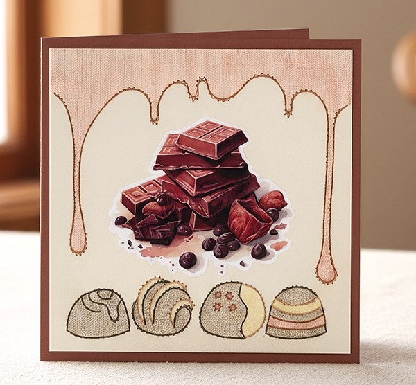 3D Cutting Sheet - Berries Beauties - Sweet Moments - Choclate Bliss