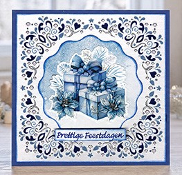 3D Cutting Sheet - Berries Beauties - Blue Christmas - Christmas Presents