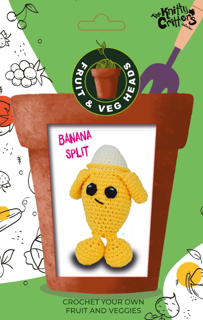 Knitty Critters Fruit and Veg - Banan Split Knitty Critters Fruit and Veg - Banan Split