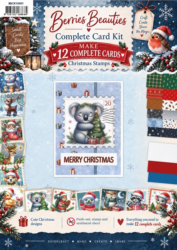 Berrie's Beauties - Complete Card Kit - Christmas Stamps Animals