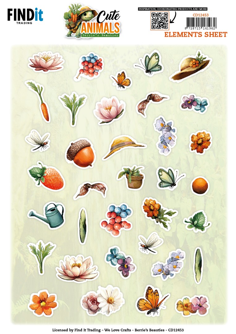 Berries Beauties - Cute Animals - Small Elements