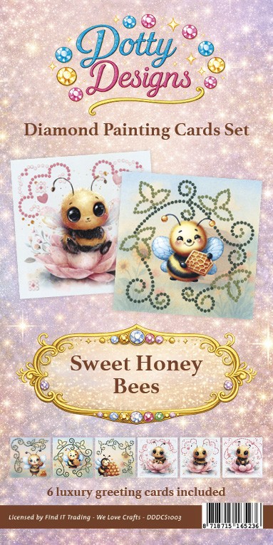 Dotty Design - Diamond Card Set - Sweet Honey Bees Dotty Design - Diamond Card Set - Sweet Honey Bees