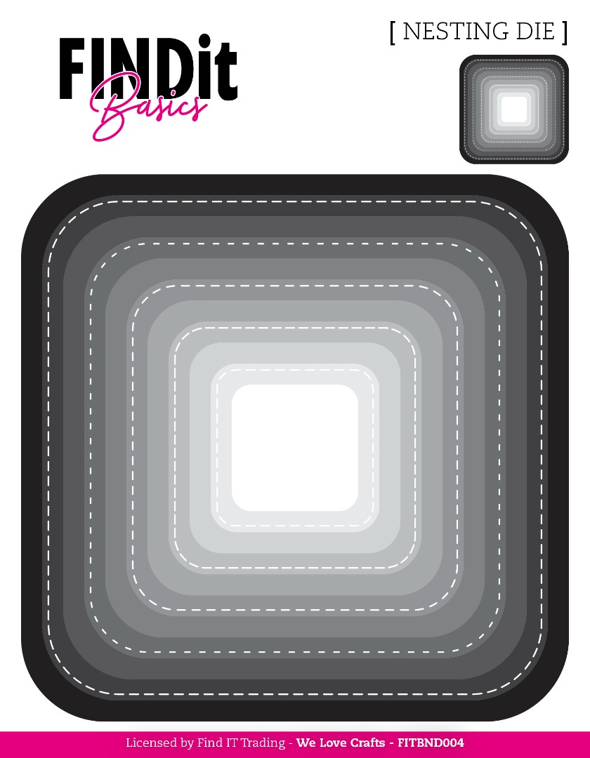 Find It Basics - Nesting Dies - Curved Squares Find It Basics - Nesting Dies - Curved Squares