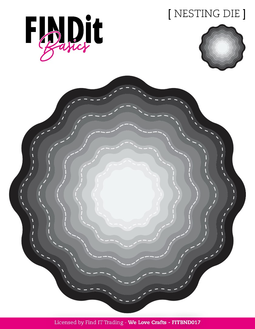 Find It Basics - Nesting Dies - Stitched Wavy Bloom Find It Basics - Nesting Dies - Stitched Wavy Bloom