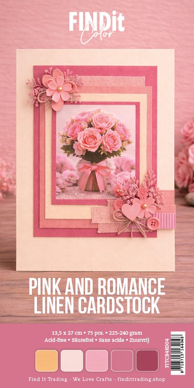 Find It Color - Linen Cardstock Pack 4K - Pink and Romance Pack Find It Color - Linen Cardstock Pack 4K - Pink and Romance Pack