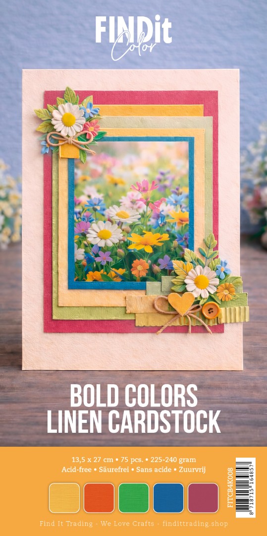 Find It Color - Linen Cardstock Pack 4K - Bold Colors Pack Find It Color - Linen Cardstock Pack 4K - Bold Colors Pack