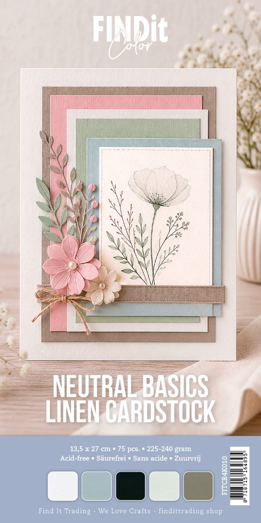 Find It Color - Linen Cardstock Pack 4K - Neutral Basics Pack