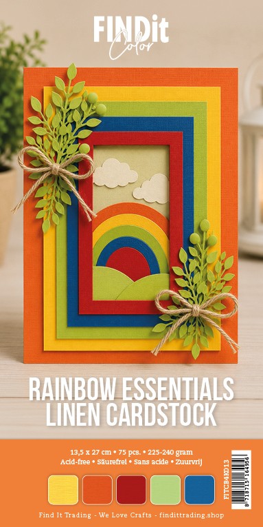 Find It Color - Linen Cardstock Pack 4K - Rainbow Essentials Pack Find It Color - Linen Cardstock Pack 4K - Rainbow Essentials Pack
