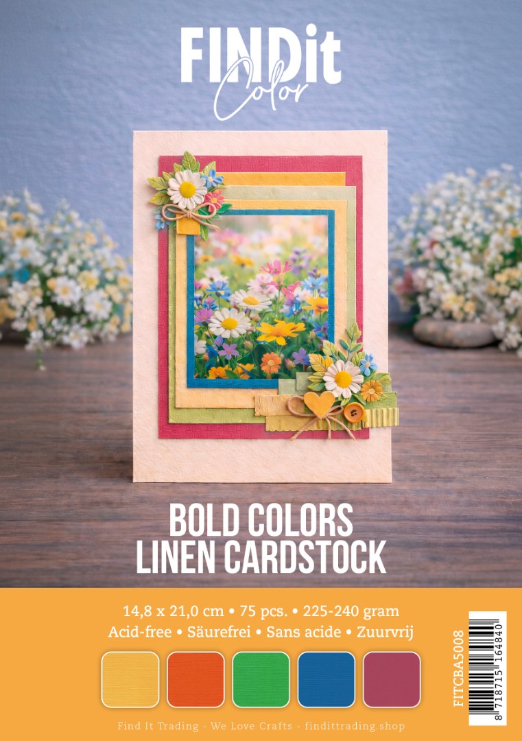 Find It Color - Linen Cardstock Pack A5 - Bold Colors Pack Find It Color - Linen Cardstock Pack A5 - Bold Colors Pack