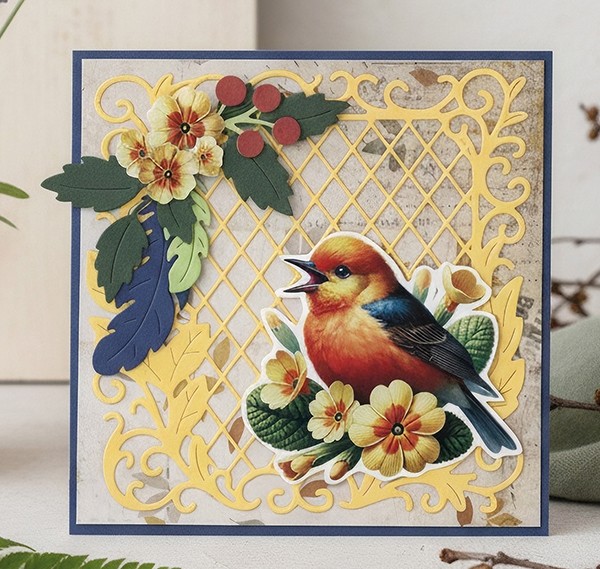Dies - Berries Beauties - Whispers of Nature - Feather Frame