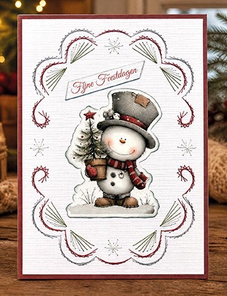 3D Cutting Sheet - Berries Beauties - Whimsical Christmas - Snowmen