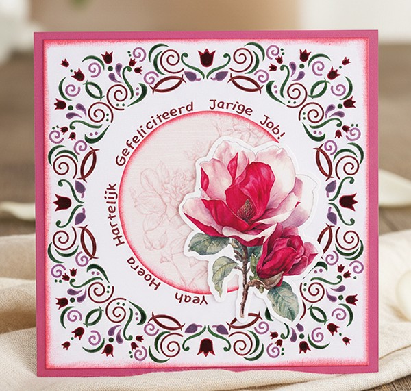 Linen Cardstock Pack - Berries Beauties - Floral Elegance - 4K