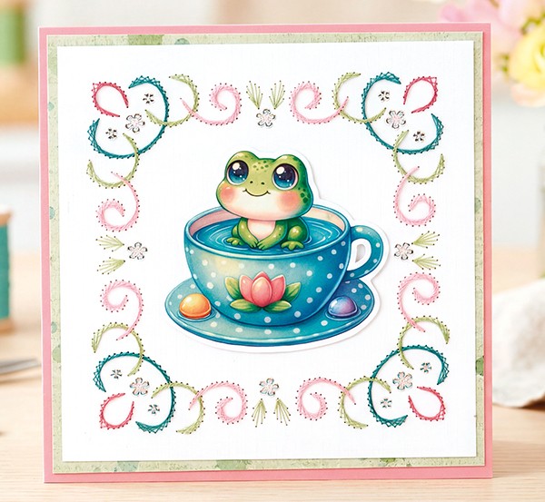 3D Cutting Sheet - Berries Beauties - Joyful Hoppers - A Cup Of Frog