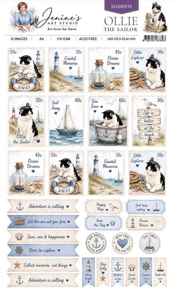 Jenine's Art Studio – Ollie the Sailor – Elements 001