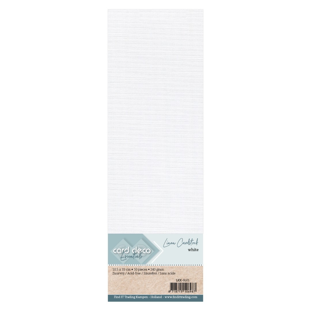 Find It Color - Linen Cardstock White