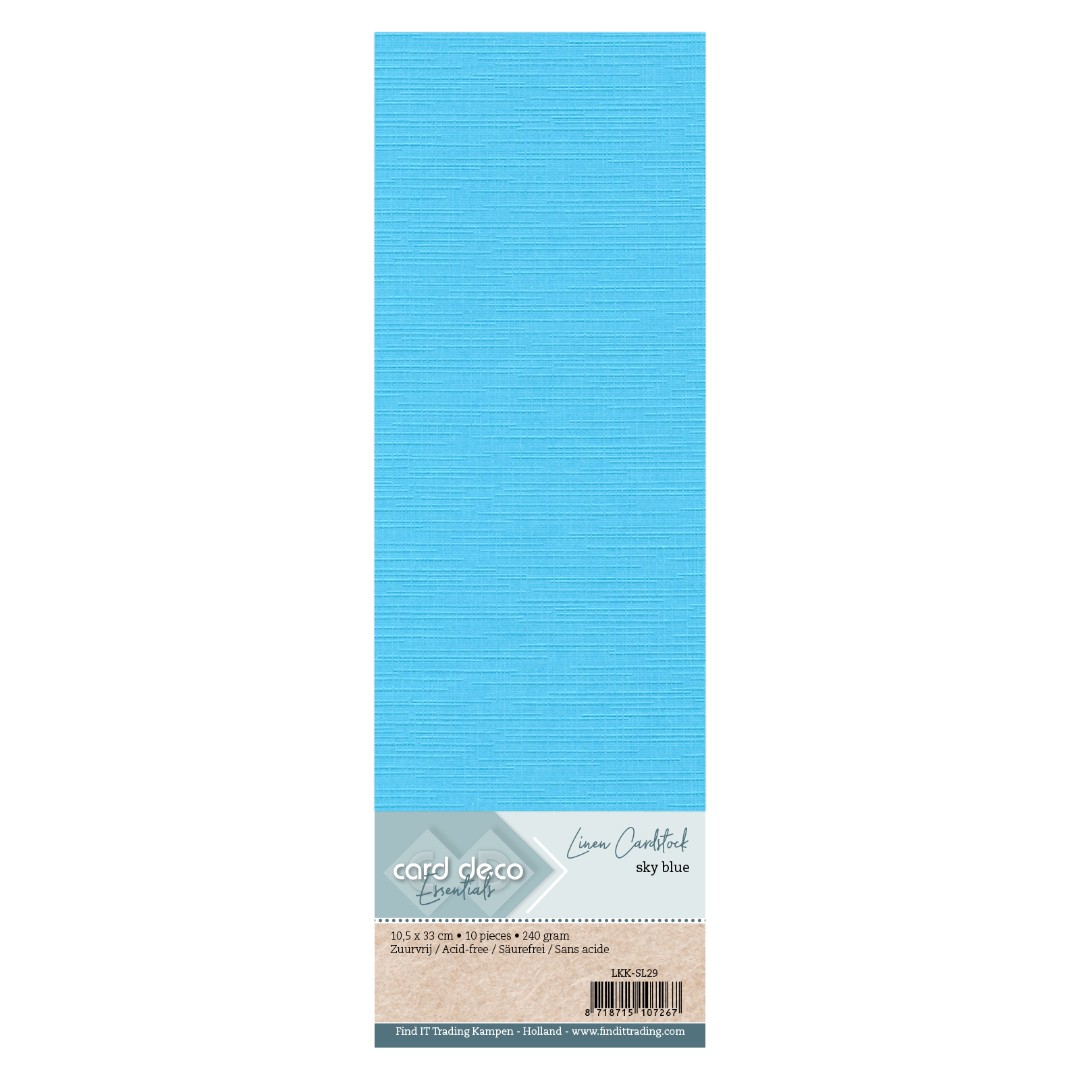 Find It Color - Linen Cardstock Sky Blue