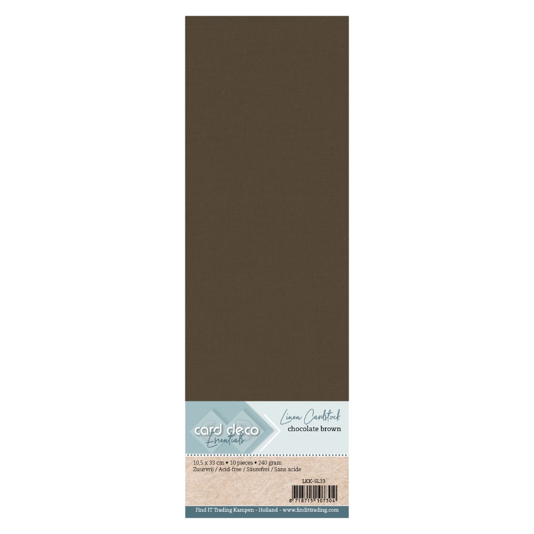 Find It Color - Linen Cardstock Chocolate Brown