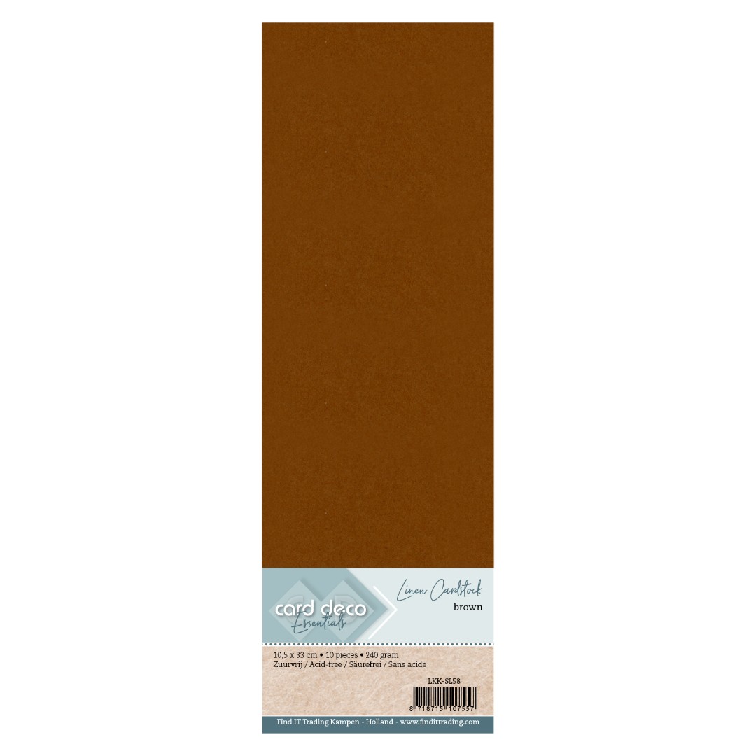 Find It Color - Linen Cardstock Brown
