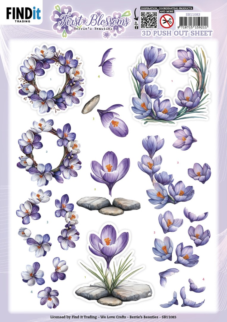3D Pushout Sheet - Berries Beauties - First Blossoms - Stone and Bloom 3D Pushout Sheet - Berries Beauties - First Blossoms - Stone and Bloom