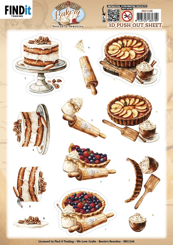 3D Pushout Sheet - Berries Beauties - Homestead Bakery - Pie Bliss 3D Pushout Sheet - Berries Beauties - Homestead Bakery - Pie Bliss