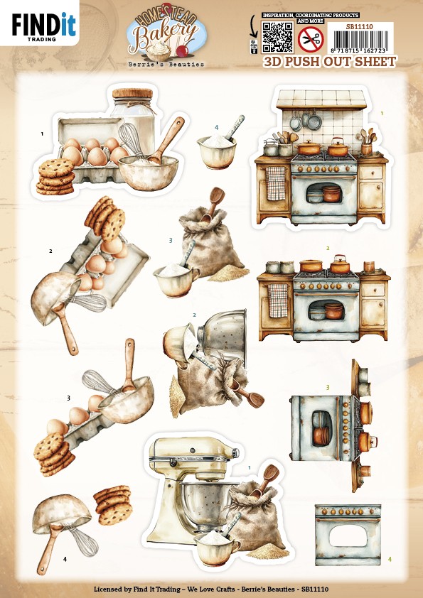 3D Pushout Sheet - Berries Beauties - Homestead Bakery - Kitchen Prep 3D Pushout Sheet - Berries Beauties - Homestead Bakery - Kitchen Prep