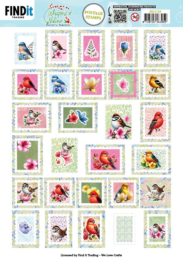 Berries Beauties - Whispers of Nature - Push Out Postage Stamp Berries Beauties - Whispers of Nature - Push Out Postage Stamp