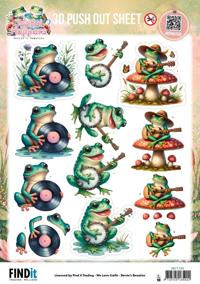 3D Pushout Sheet - Berries Beauties - Joyful Hoppers - Hopping Harmony 3D Pushout Sheet - Berries Beauties - Joyful Hoppers - Hopping Harmony