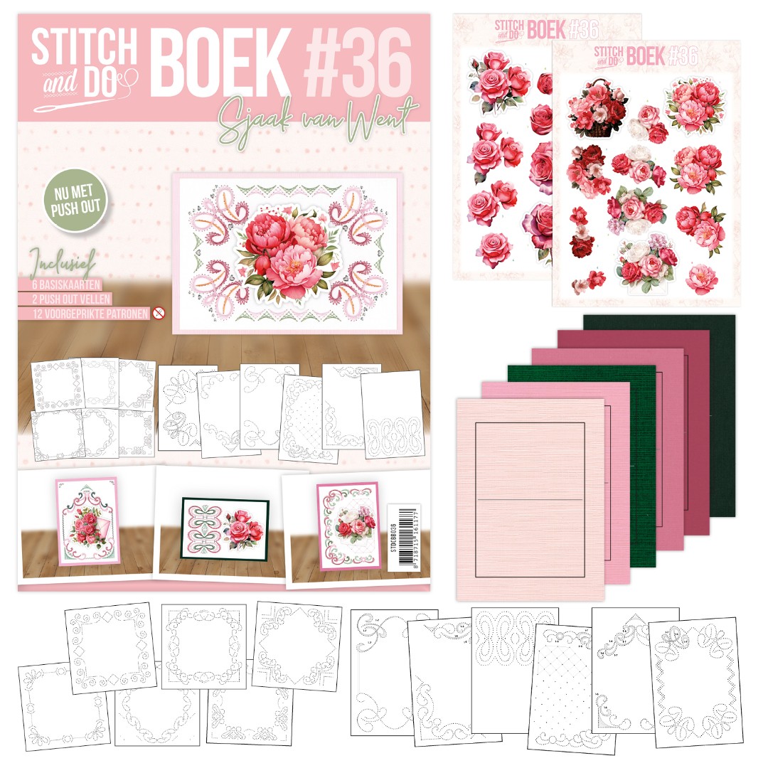 Stitch & Do boek A6 - Roses