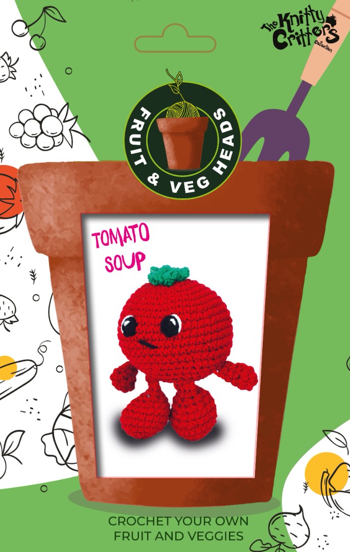 Knitty Critters Fruit and Veg - Tomato Soup Knitty Critters Fruit and Veg - Tomato Soup