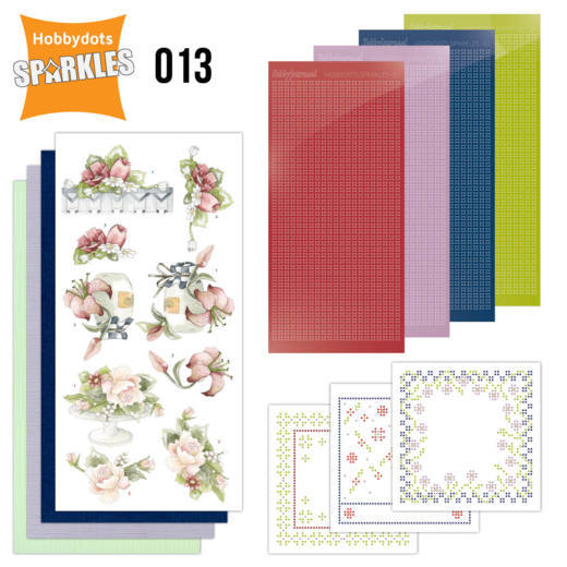 Sparkles Set 13 - Red Summer Flowers Sparkles Set 13 - Red Summer Flowers