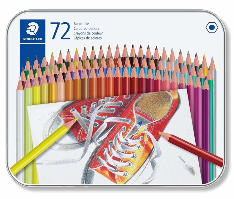 Houtvrij kleurpotlood - metalen etui 72 st Houtvrij kleurpotlood - metalen etui 72 st