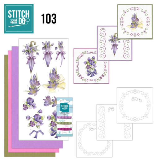Stitch and Do 103 Flowers in Purple Stitch and Do 103 Flowers in Purple