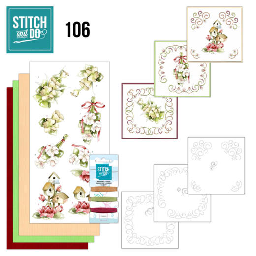 Stitch and Do 106 Pink Spring Flowers Stitch and Do 106 Pink Spring Flowers