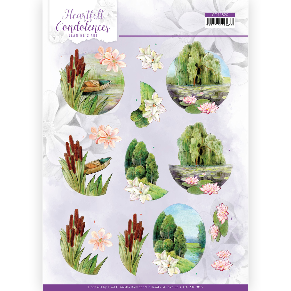 3D Cutting Sheet -Jeanine's Art - Heartfelt Condolences - Weeping Willow 3D Cutting Sheet -Jeanine's Art - Heartfelt Condolences - Weeping Willow