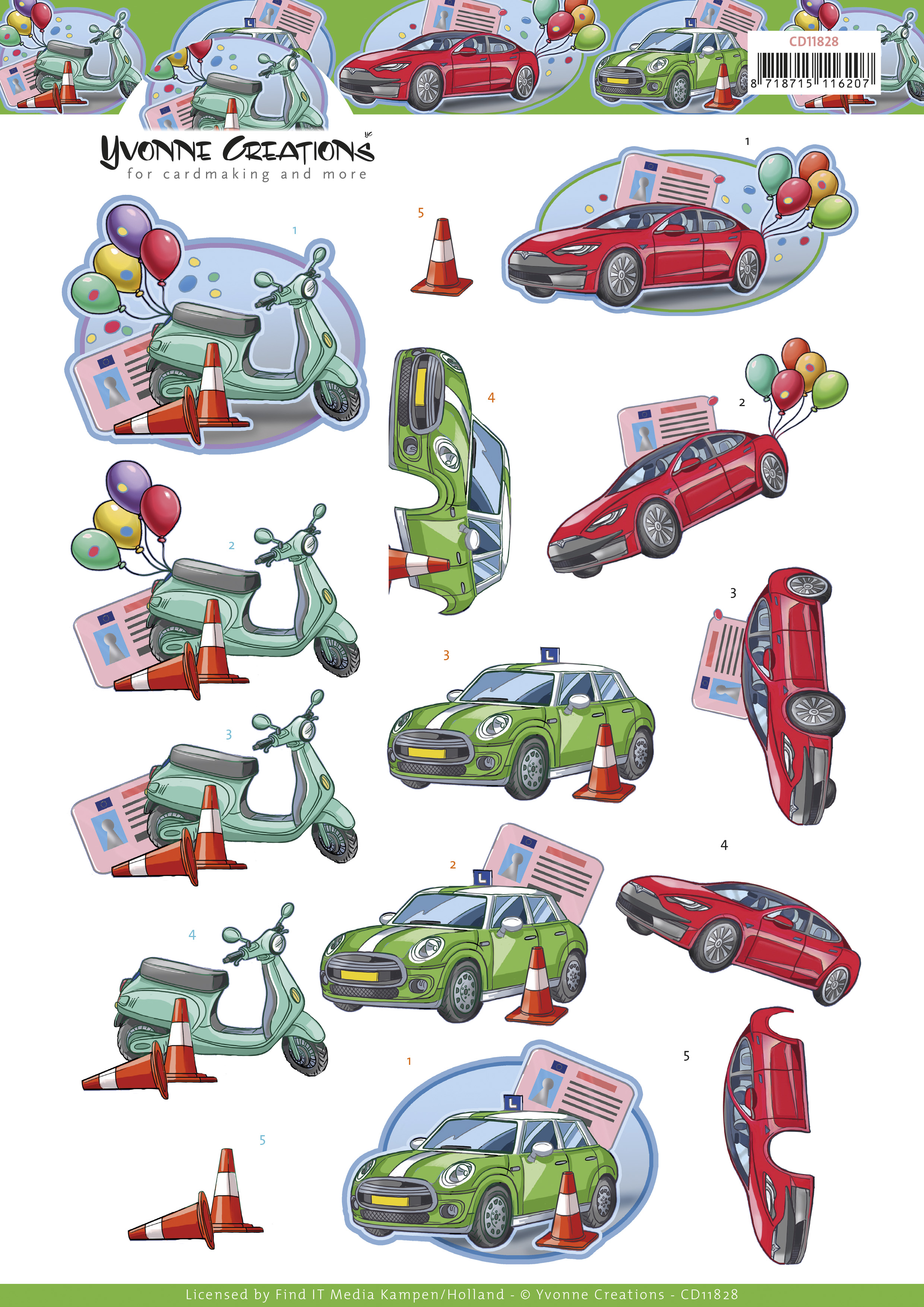3D Cutting Sheet - Yvonne Creations - Drivers License 3D Cutting Sheet - Yvonne Creations - Drivers License