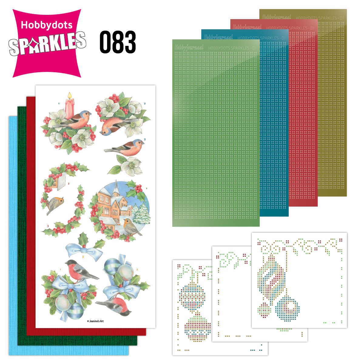Sparkles Set 83 - Christmas Birds Sparkles Set 83 - Christmas Birds