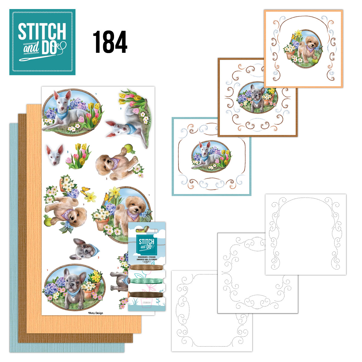 Stitch and Do 184 - Amy Design - Fur Friends Stitch and Do 184 - Amy Design - Fur Friends