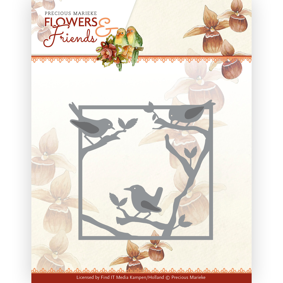 Dies - Precious Marieke - Flowers and Friends - Bird Frame Dies - Precious Marieke - Flowers and Friends - Bird Frame