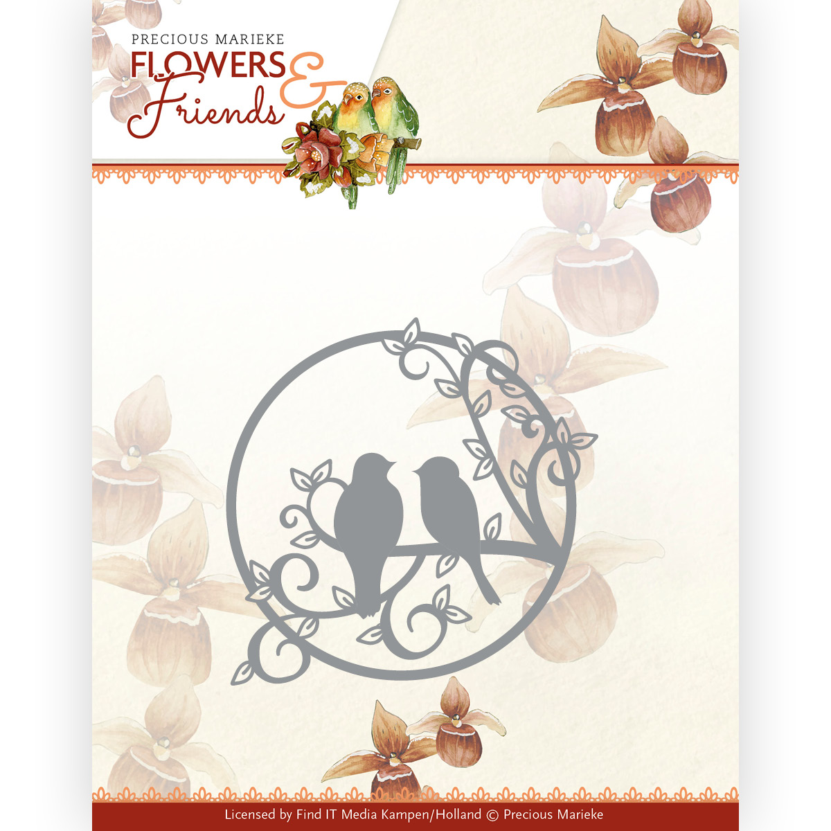 Dies - Precious Marieke - Flowers and Friends - Circle with Birds Dies - Precious Marieke - Flowers and Friends - Circle with Birds