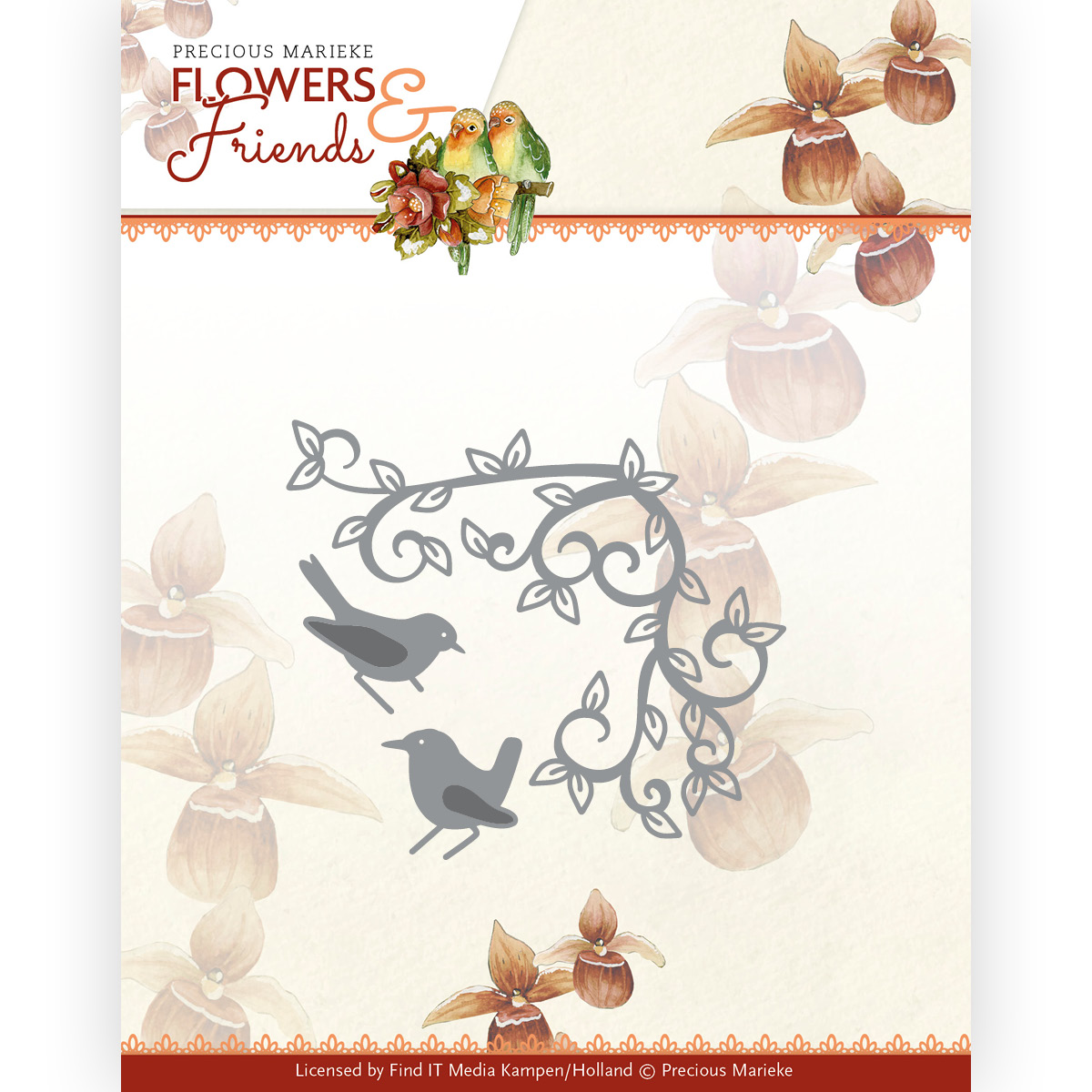 Dies - Precious Marieke - Flowers and Friends - Bird Corner Dies - Precious Marieke - Flowers and Friends - Bird Corner
